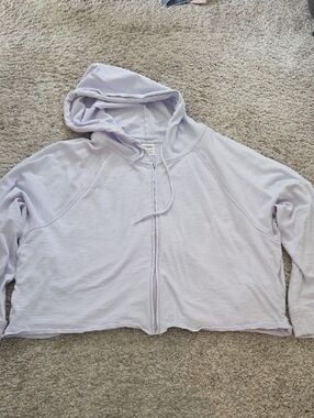 PINK Victoria's Secret Lavender Zip Up Hoodie